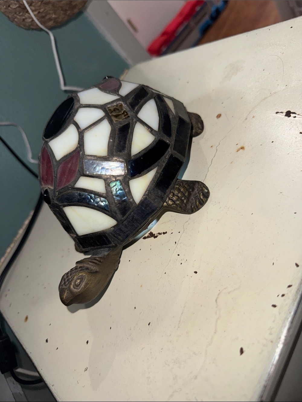 Tiffany style turtle lamp